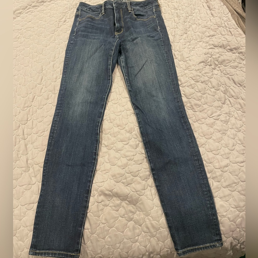 American Eagle High Rise Jeggings Dark Wash Size 6